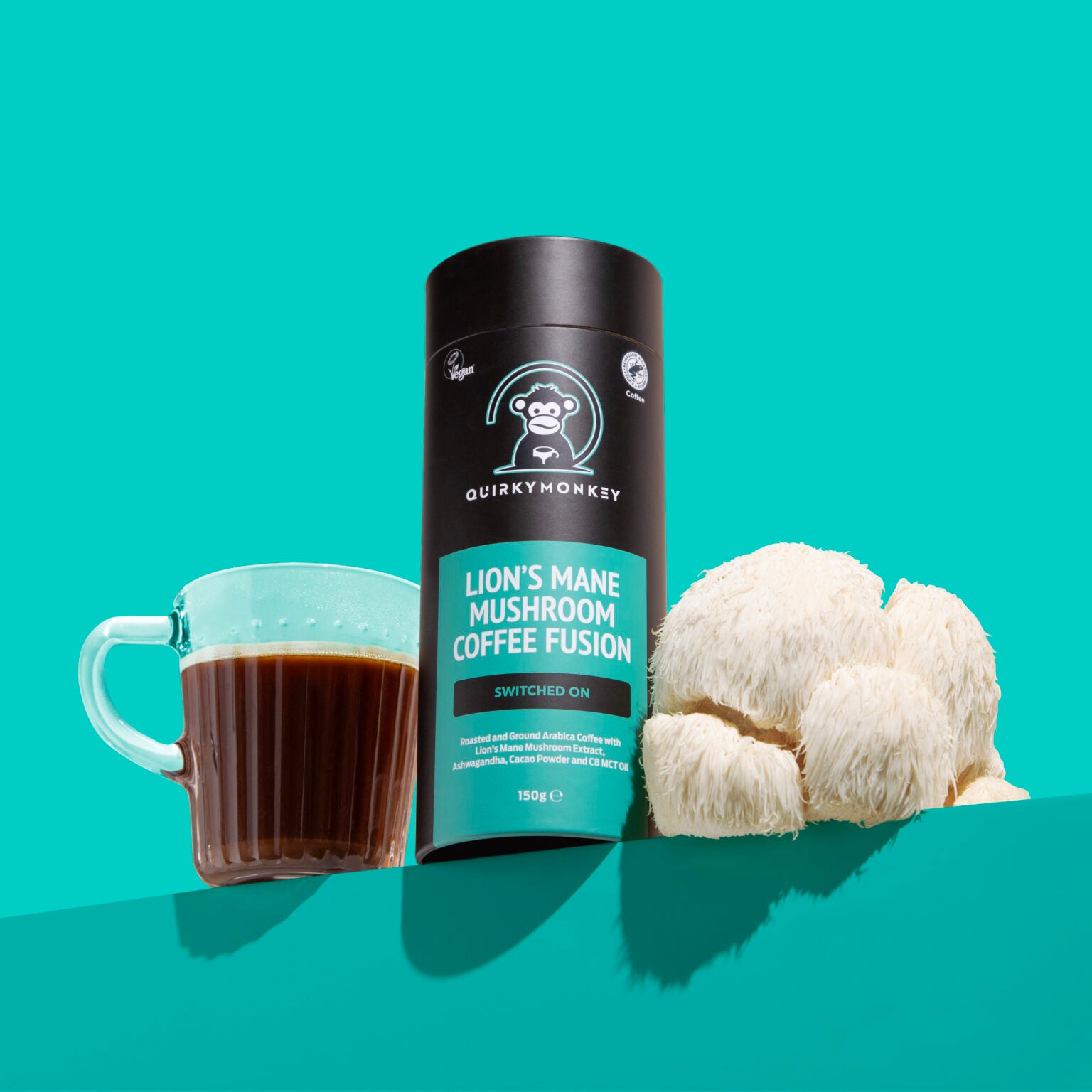 Quirky Monkey Lion’s Mane Mushroom Coffee Fusion (Switched On) 150g