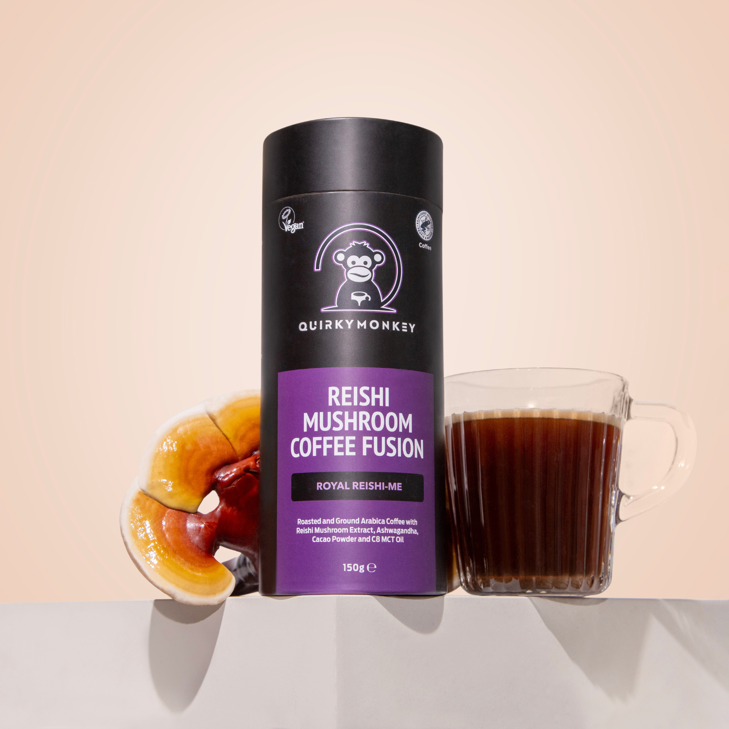 Quirky Monkey Reishi Mushroom Coffee Fusion (Royal Reishi-Me) 150g