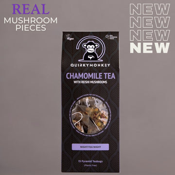 Quirky Monkey Chamomile Tea with Reishi Mushroom ( Night-Tea Night) 15 x Pyramid Teabags