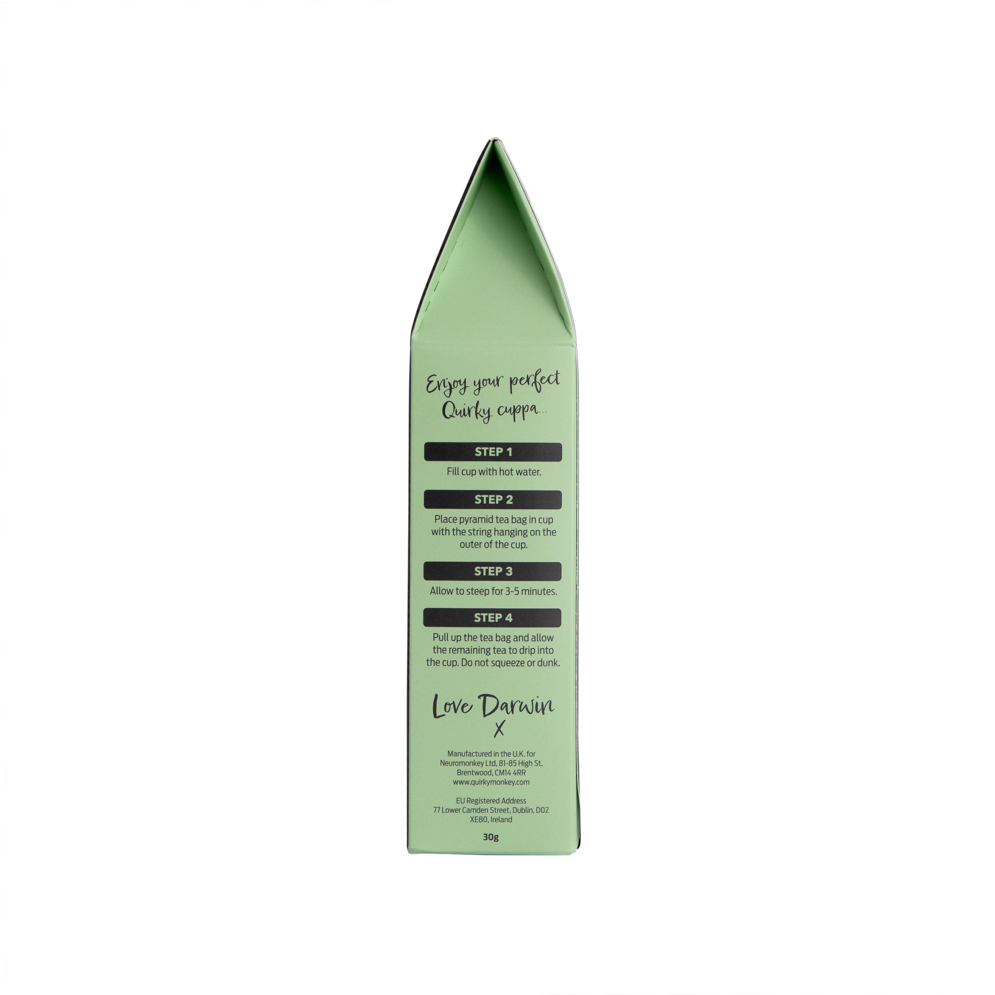 Quirky Monkey Green Tea with Lion’s Mane & Cordyceps Mushroom ( Goodness Gracious Tea!) 15 x Pyramid Teabags