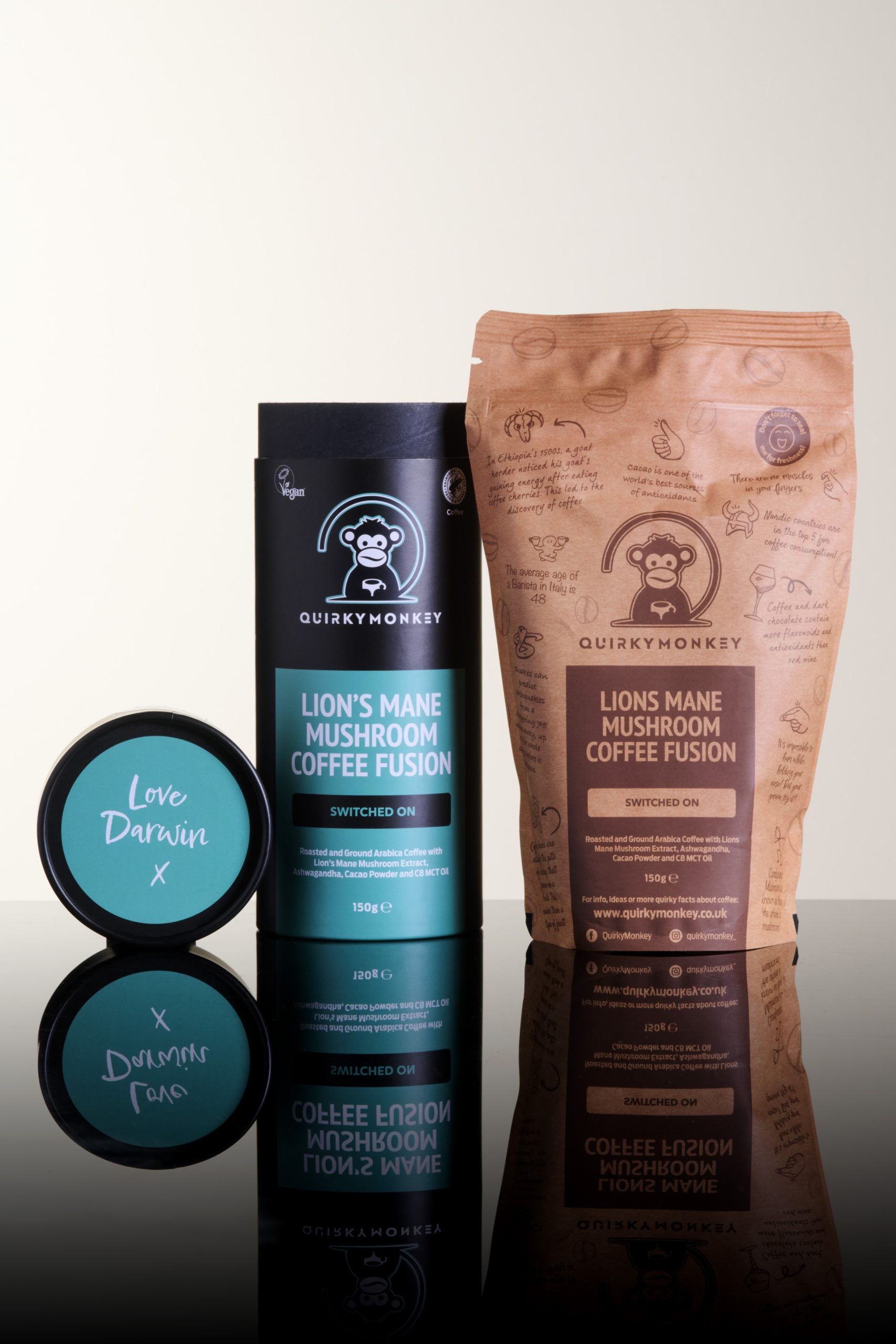 Quirky Monkey Lion’s Mane Mushroom Coffee Fusion (Switched On) 150g