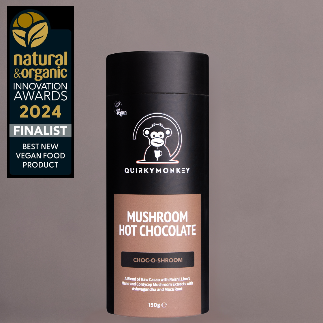 Quirky Monkey Mushroom Hot Chocolate (Choc-O-Shroom) 150g
