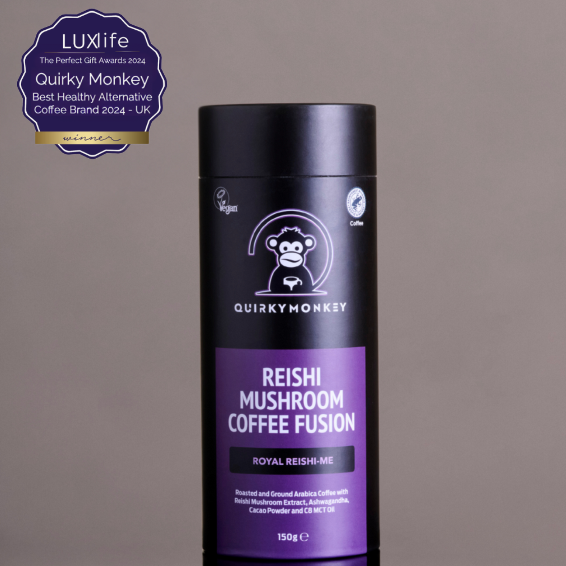 Quirky Monkey Reishi Mushroom Coffee Fusion (Royal Reishi-Me) 150g