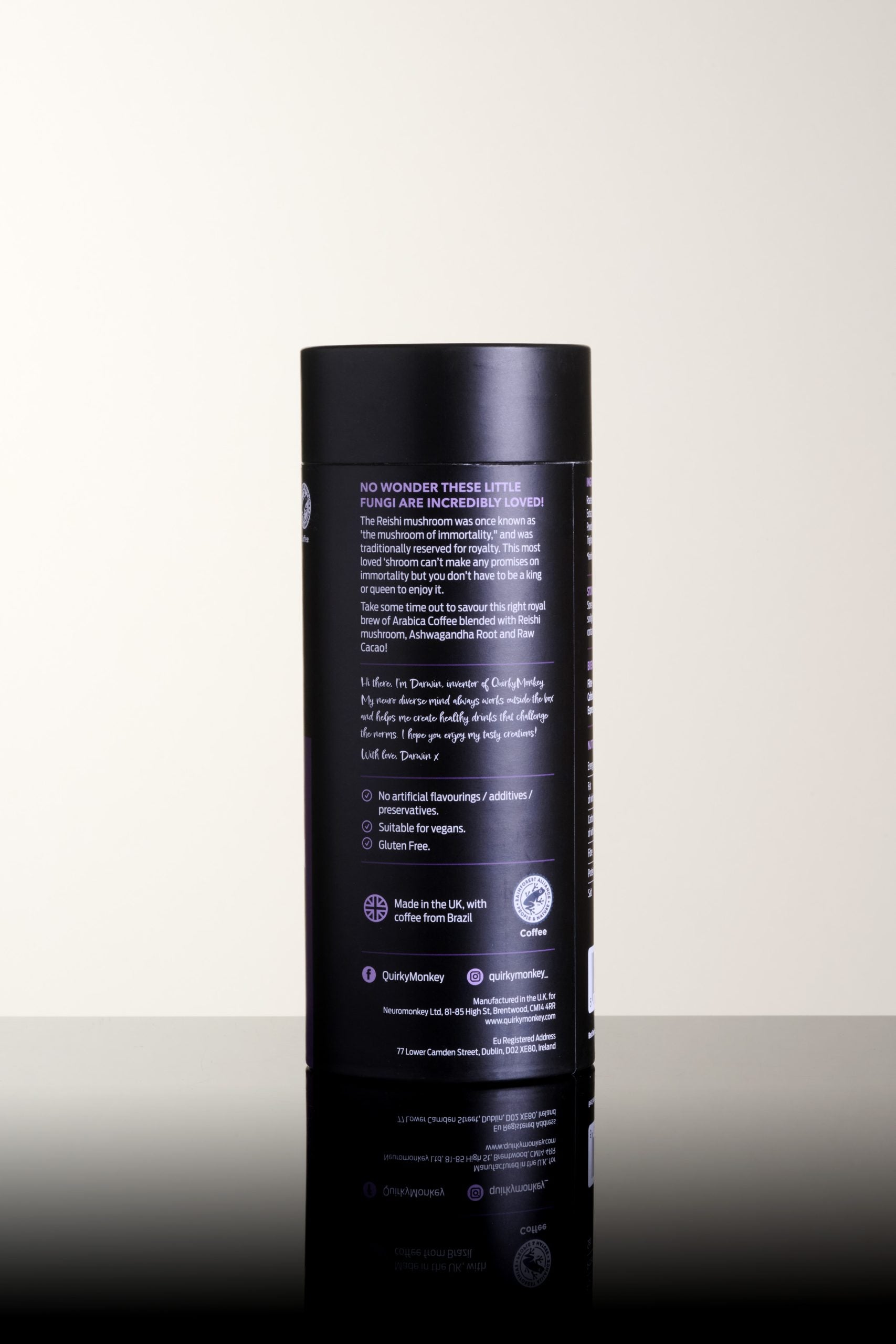 Quirky Monkey Reishi Mushroom Coffee Fusion (Royal Reishi-Me) 150g