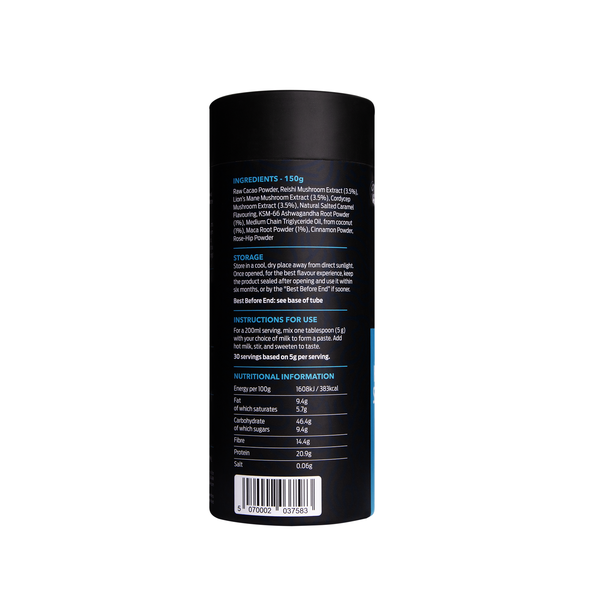 Quirky Monkey Salted Caramel Mushroom Hot Chocolate (Sweet ‘N’ Salty) 150g